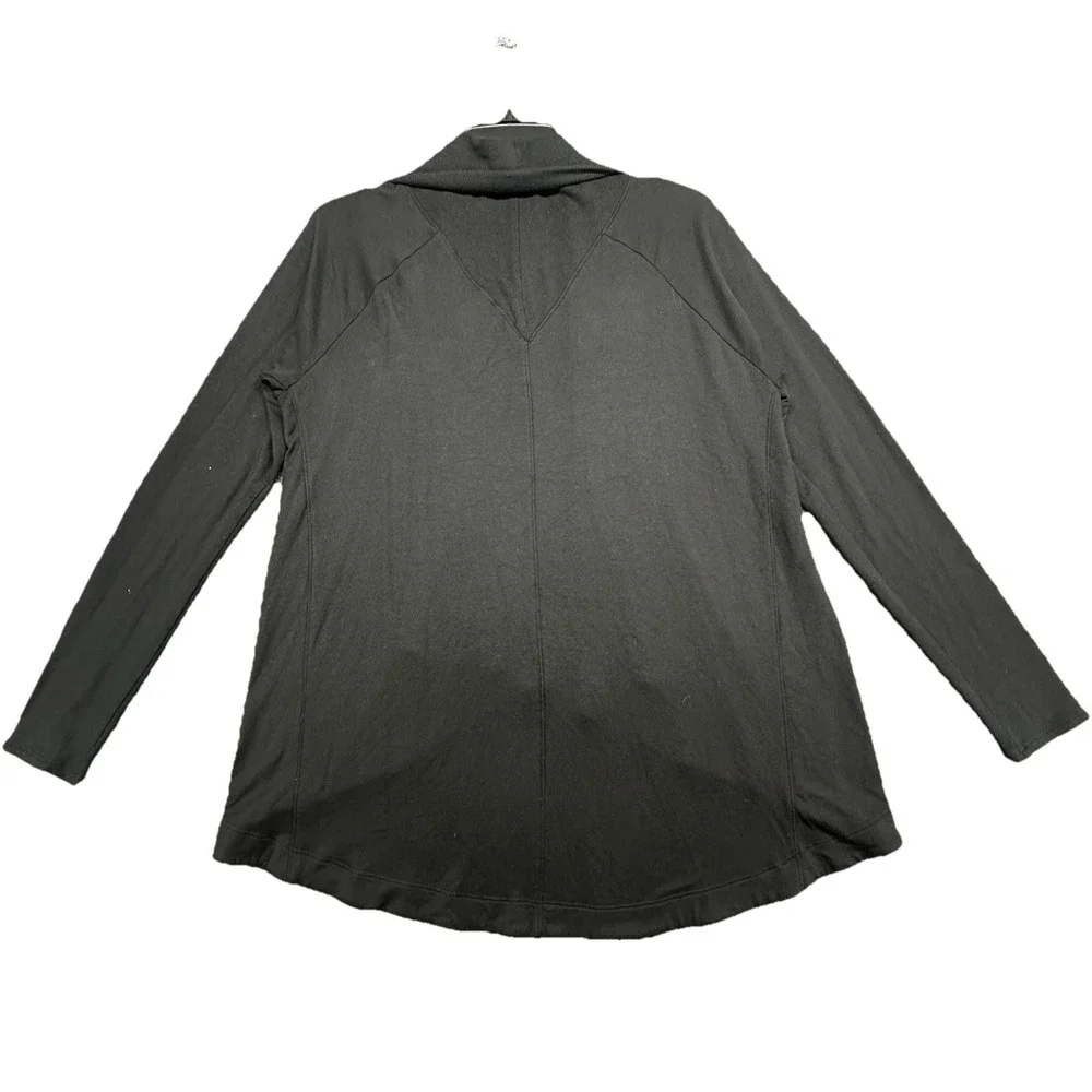 Athleta Black Open‎ Front Long Sleeve Cardigan Sweater Jacket Size S - Picture 6 of 7